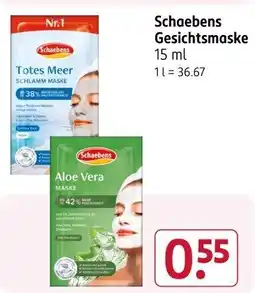 Rossmann Schaebens Gesichtsmaske Angebot