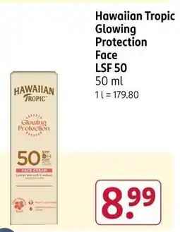 Rossmann Hawaiian Tropic Glowing Protection Face LSF 50 Angebot