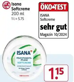 Rossmann Isana Softcreme Angebot