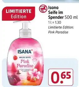 Rossmann Isana Seife im Spender Angebot