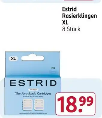 Rossmann Estrid Rasierklingen XL Angebot