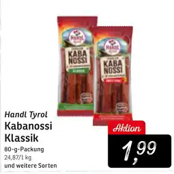 KONSUM Handl Tyrol Kabanossi Klassik Angebot