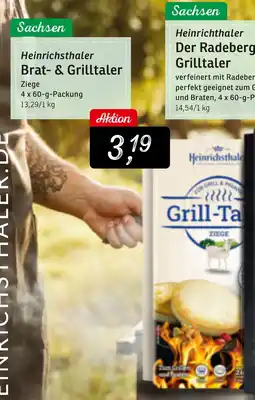 KONSUM Heinrichsthaler Brat- & Grilltaler Ziege Angebot