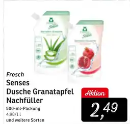 KONSUM Frosch Senses Dusche Granatapfel Nachfüller Angebot