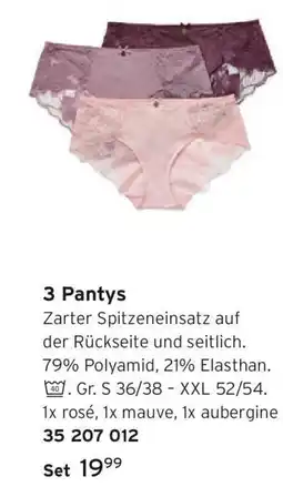 Tchibo 3 Pantys Angebot