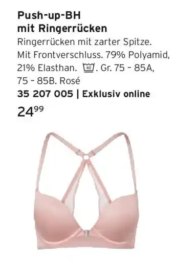 Tchibo Push-up-BH mit Ringerrücken Angebot