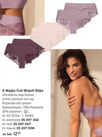 Tchibo 2 Magic-Cut-Brazil-Slips Angebot