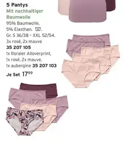 Tchibo 5 Pantys Angebot