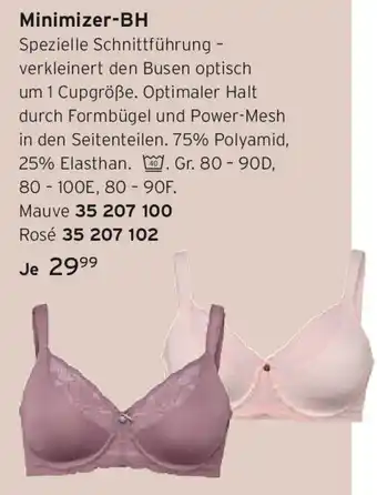 Tchibo Minimizer-BH Angebot
