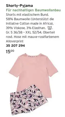 Tchibo Shorty-Pyjama Angebot