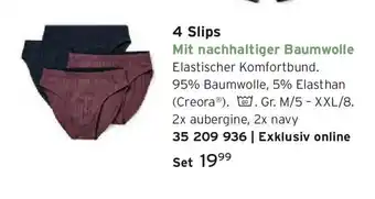 Tchibo 4 Slips Angebot