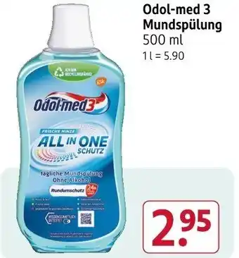 Rossmann Odol-med 3 Mundspülung Angebot