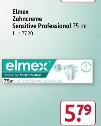 Rossmann Elmex Zahncreme Sensitive Professional Angebot