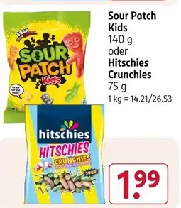 Rossmann Sour Patch Kids oder Hitschies Crunchies Angebot