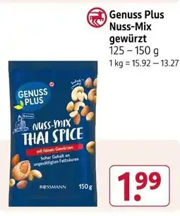 Rossmann Genuss Plus Nuss-Mix gewürzt Angebot