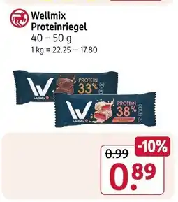 Rossmann Wellmix Proteinriegel Angebot