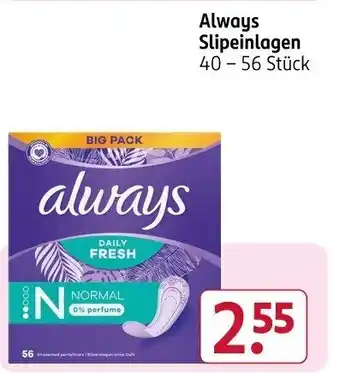 Rossmann Always Discreet Einlagen 8 - 28 Stück Angebot