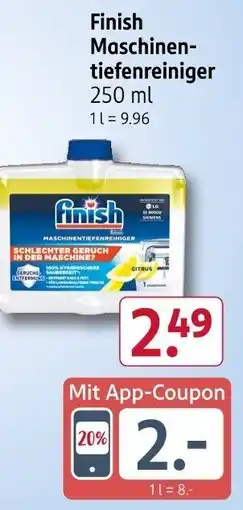 Rossmann Finish Maschinen- tiefenreiniger Angebot
