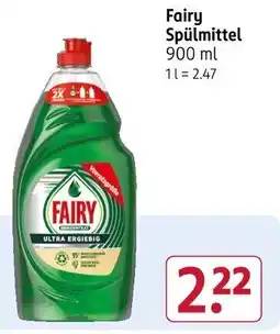 Rossmann Fairy Spülmittel Angebot