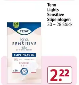 Rossmann Tena Lights Sensitive Slipeinlagen Angebot