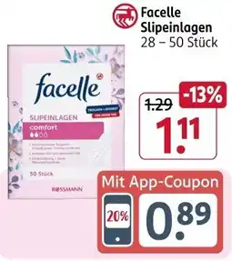 Rossmann Facelle Slipeinlagen Angebot