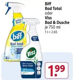 Rossmann Biff Bad Total oder Viss Bad & Dusche Angebot