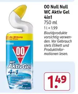 Rossmann 00 Null Null WC Aktiv Gel 4in1 Angebot