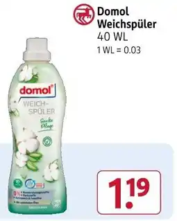 Rossmann Domol Weichspüler 40 WL Angebot