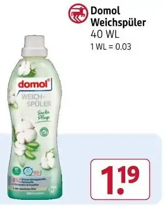 Rossmann Domol Weichspüler 40 WL Angebot