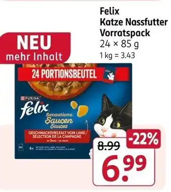 Rossmann Felix Katze Nassfutter Vorratspack Angebot