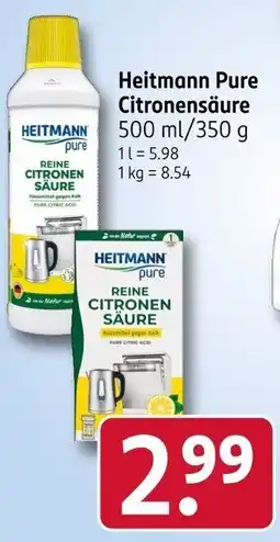 Rossmann Heitmann Pure Citronensäure Angebot
