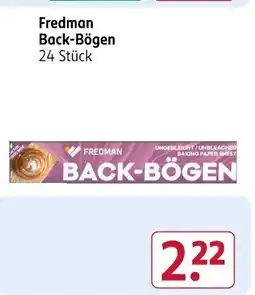 Rossmann Fredman Back-Bögen 24 Stück Angebot