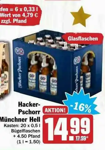 Hit Hacker-pschorr Münchner Hell Angebot