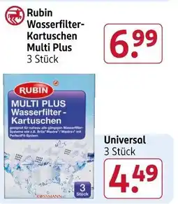 Rossmann Rubin Wasserfilter- Kartuschen Multi Plus Angebot