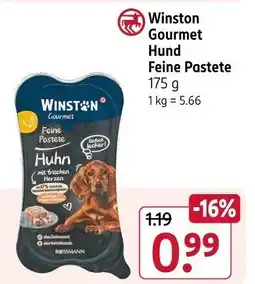 Rossmann Winston Gourmet Hund Feine Pastete Angebot