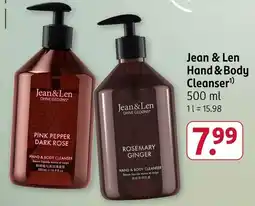 Rossmann Jean & Len Hand & Body Cleanser Angebot