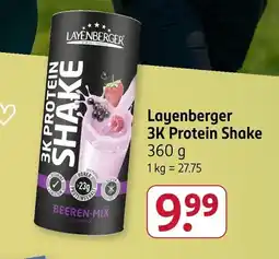 Rossmann Layenberger 3K Protein Shake Angebot
