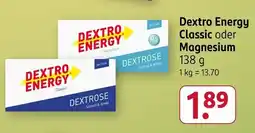 Rossmann Dextro Energy Classic oder Magnesium Angebot