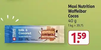 Rossmann Maxi Nutrition Waffelbar Cocos Angebot