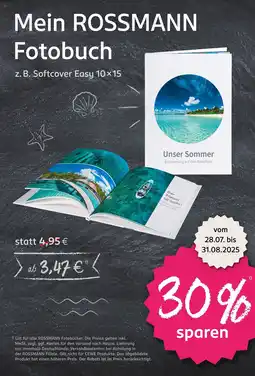 Rossmann Mein ROSSMANN Fotobuch Angebot