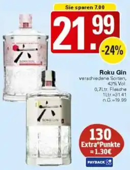WEZ Roku Gin Angebot