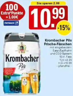WEZ Krombacher Pils Frische-Fässchen Angebot