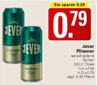 WEZ Jever Pilsener Angebot