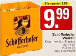 WEZ Schöfferhofer Weizen Angebot