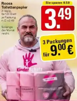 WEZ Roosa Toilettenpapier Angebot