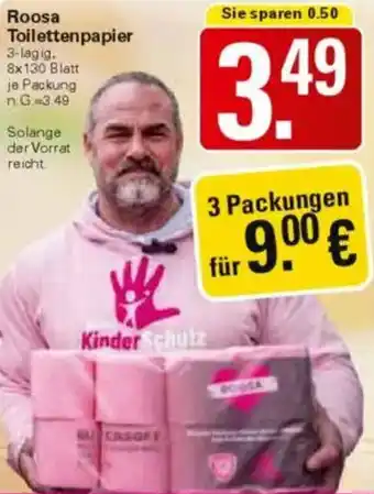 WEZ Roosa Toilettenpapier Angebot