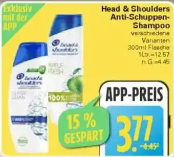 WEZ Head & Shoulders Anti-Schuppen Shampoo Angebot