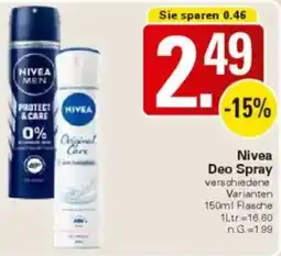WEZ Nivea Deo Spray Angebot