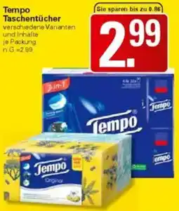 WEZ Tempo Taschentücher Angebot