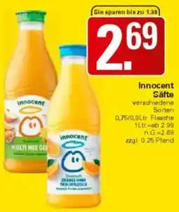 WEZ Innocent Säfte Angebot